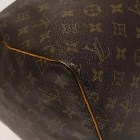LOUIS VUITTON Monogram Keepall 55 Boston Bag M41424 LV Auth 136228 - Picture 5 of 16